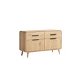 Modern Scandinavian-style Wooden Sideboard with Four Drawers